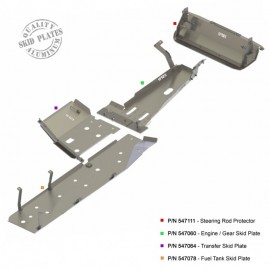 Blindages aluminium Asfir Jeep Wrangler JKU V6 2012-2017