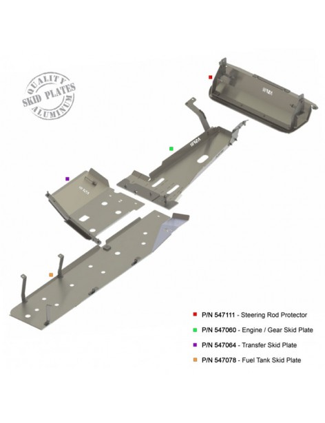 Blindages aluminium Asfir Jeep Wrangler JKU V6 2012-2017