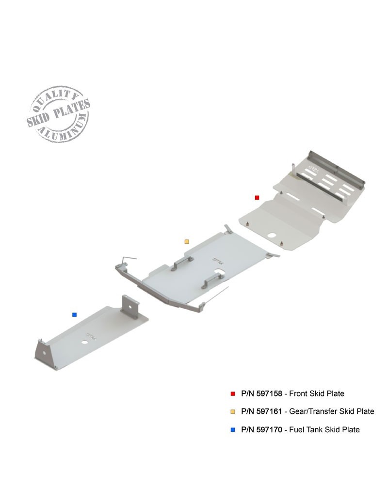 Blindages de protection chassis Asfir Mitsubishi L200 2006.2015