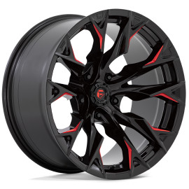 Jante 4x4 Fuel Offroad Flame D823 Gloss Black Milled with Candy Red