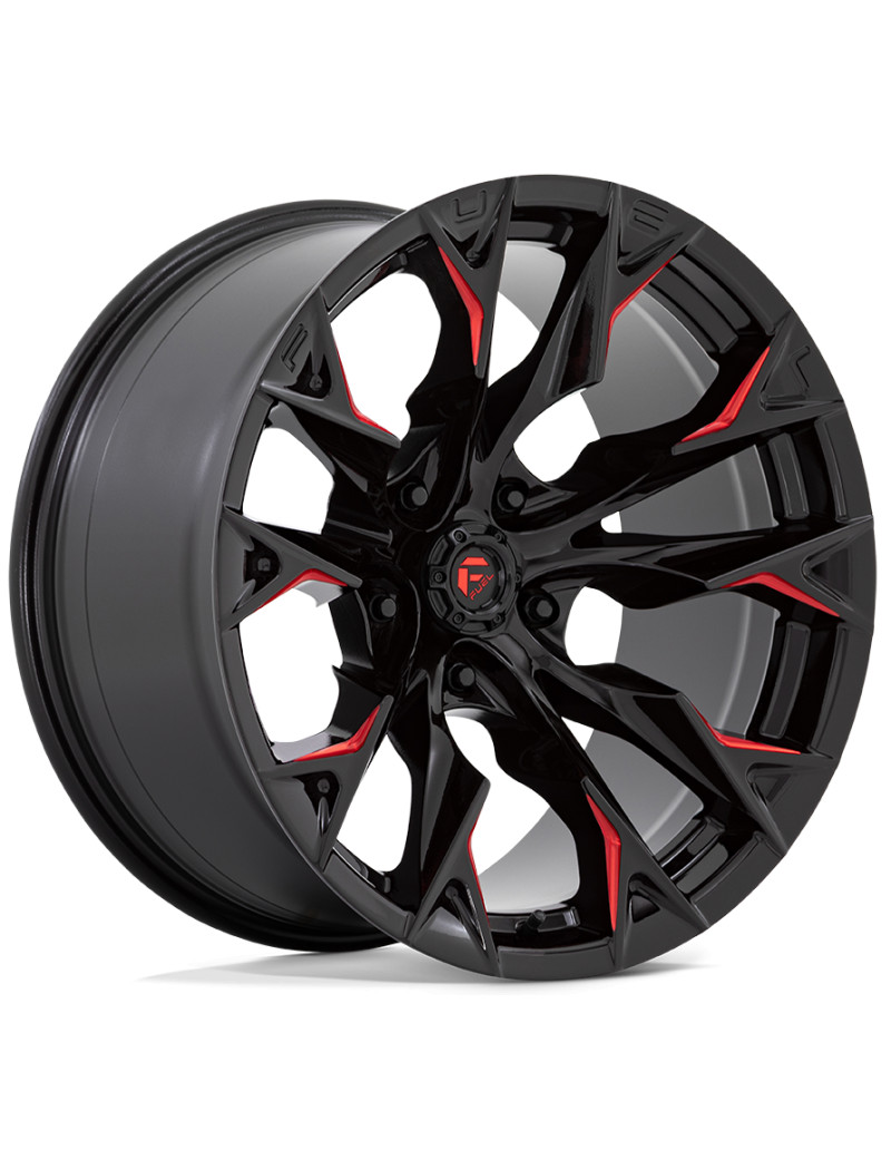 Jante 4x4 Fuel Offroad Flame D823 Gloss Black Milled with Candy Red